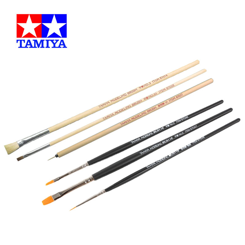 Tamiya Model Paint Set - TAMIYA 87066/87067 Pennello per modellare HF