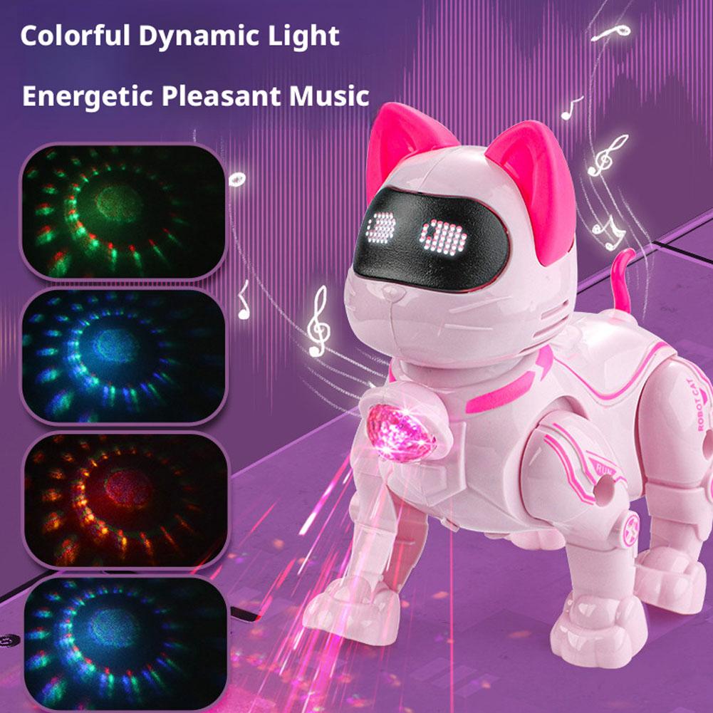 Coding Robot Toy - Giocattolo Robot Gatto Intelligente Programmabile con