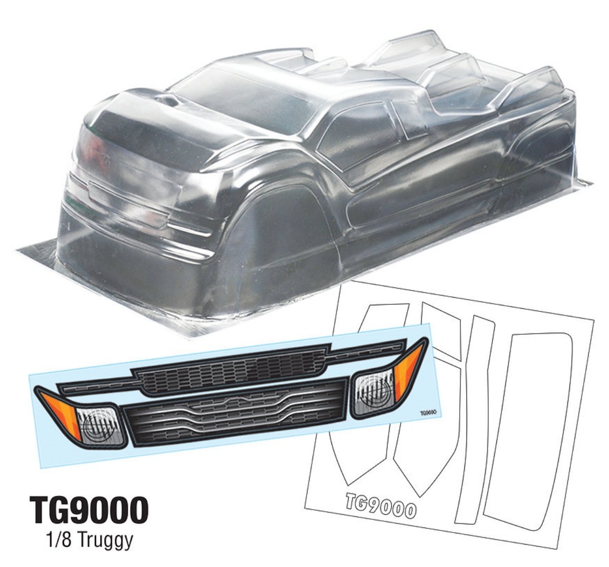 Tamiya Model Paint Set - Carrozzeria Truggy TG9000 1/8 compatibile con