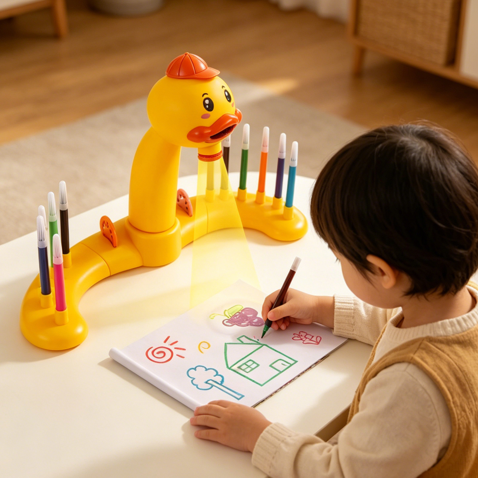 Drawing Projector Kids - Giocattolo Proiettore LED a Forma di