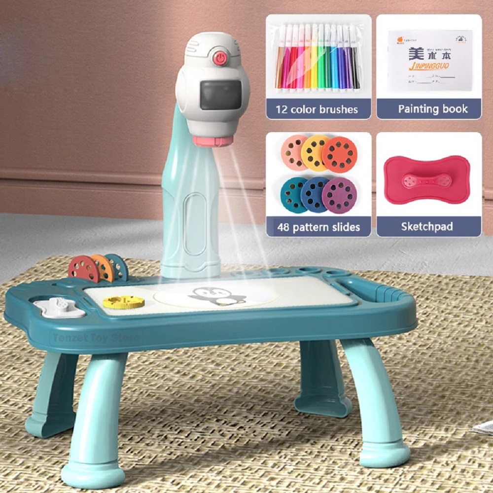 Drawing Projector Kids - Proiettore a LED per bambini Set