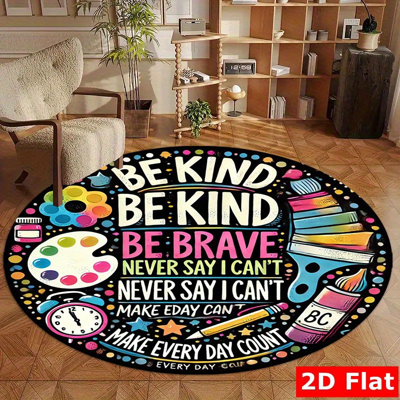 Tappeto rotondo in flanella co - Kids Education Motivation recensione e prezzo