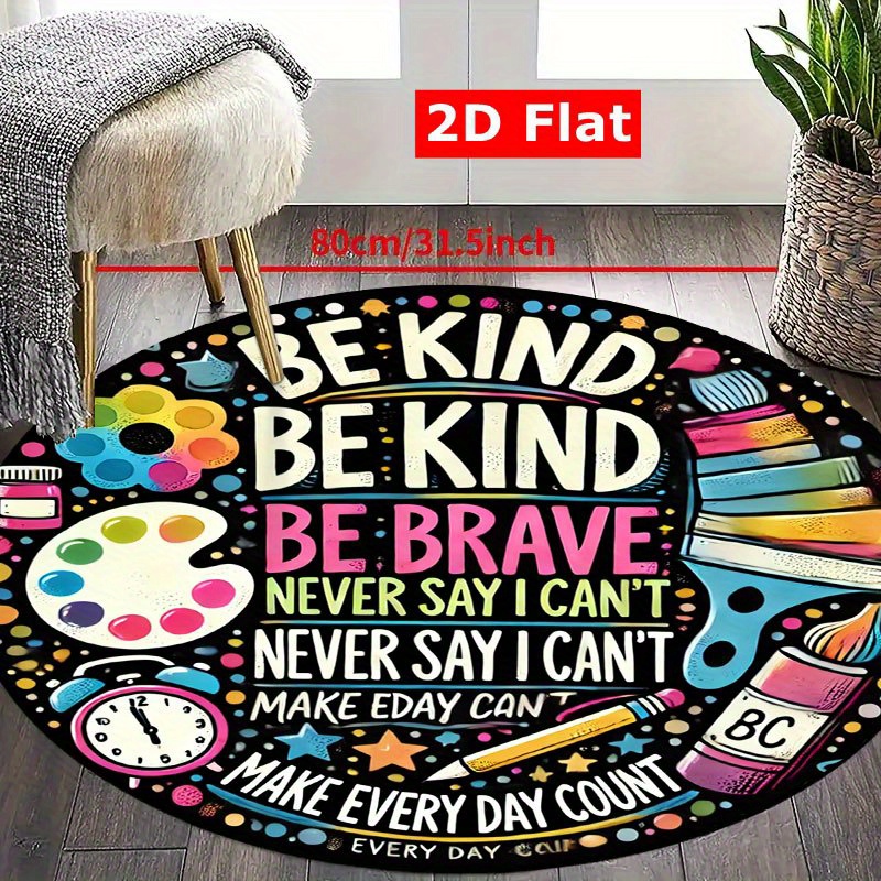 Tappeto rotondo in flanella co - Kids Education Motivation recensione e prezzo