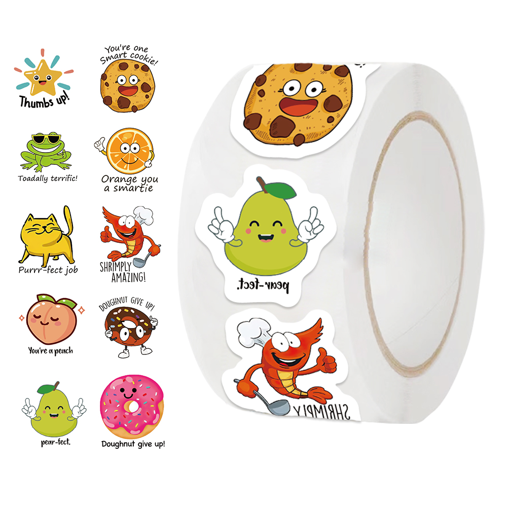 500 pz/rotolo Kawaii decalcoma - Kids Education Motivation recensione e prezzo