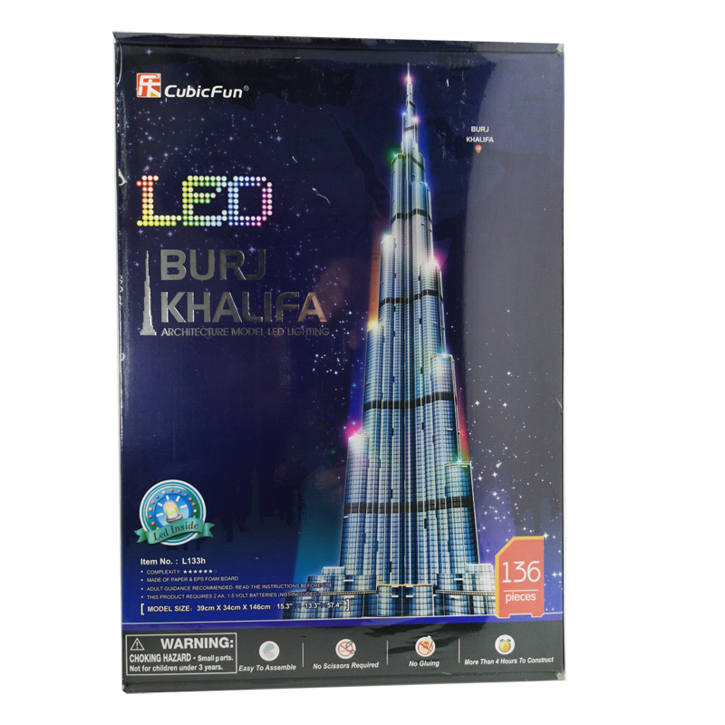 Puzzle 3d 1.5m Dubai Burj Khal - Kids Education Dubai recensione e prezzo