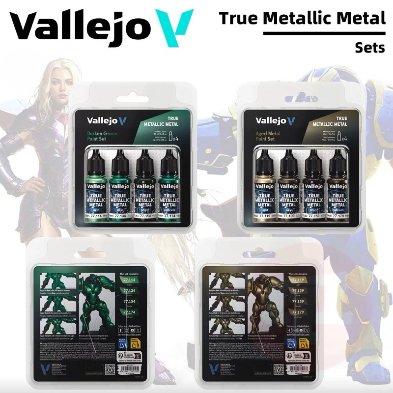 Set di 4 Colori Metallici Vall - Tamiya Model Paint Set recensione e prezzo