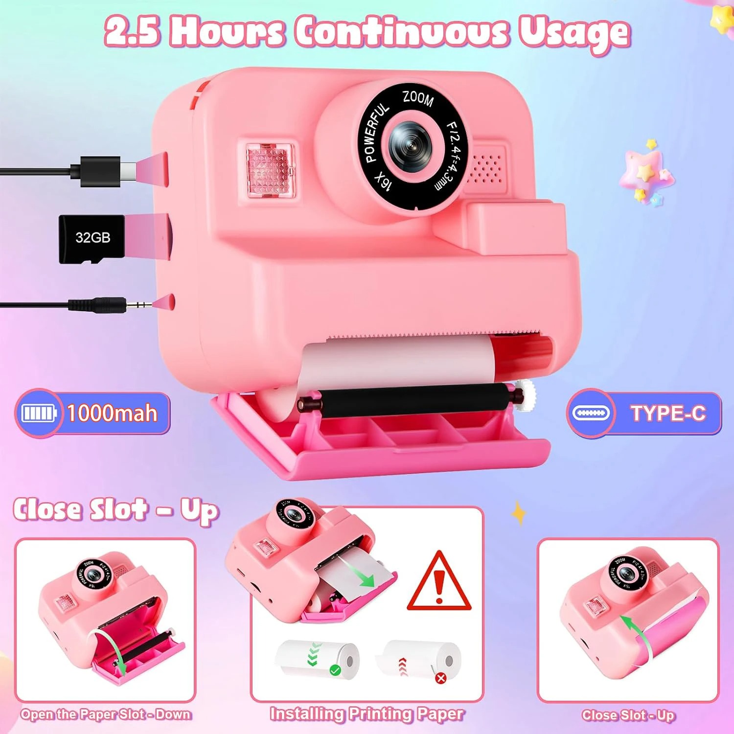 newInstant Print Camera con sc - Kids Physical Education Videos recensione e prezzo